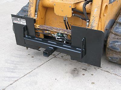 bobcat skid steer attachment trailer hitch receiver|bobcat skid steer trencher attachment.